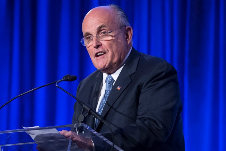 Former New York Mayor RudyÃÂ Giuliani will host a fundraiser for Republican Senate hopeful Mike McFadden on Sept. 3, according to an invitation obtained by theÃÂ Washington Examiner. (AP Photo/John Minchillo)