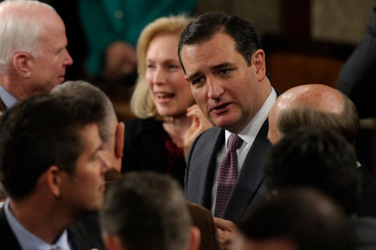 Sen. Ted Cruz, R-Texas, will be in New Hampshire during President Obama's final State of the Union address. (AP Photo/Susan Walsh)