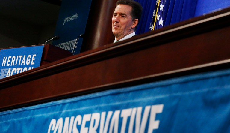 The conservative think tank was regarded as being highly influential during Trump's run for office in 2016. (AP Photo/Charles Dharapak)