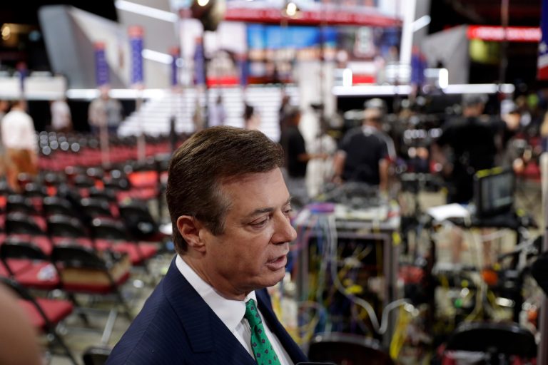 U.S. government officials intercepted conversations between Paul Manafort, President Trump's former campaign manager, and Russian individuals about the campaign. (AP Photo/Matt Rourke)