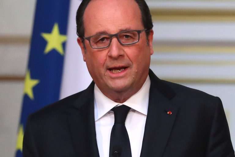 Francois Hollande bashed Trumps anti-immigration rhetoric, saying that Trumps slogans are barely different from the extreme Right in Europe and in France. (AP Photo)