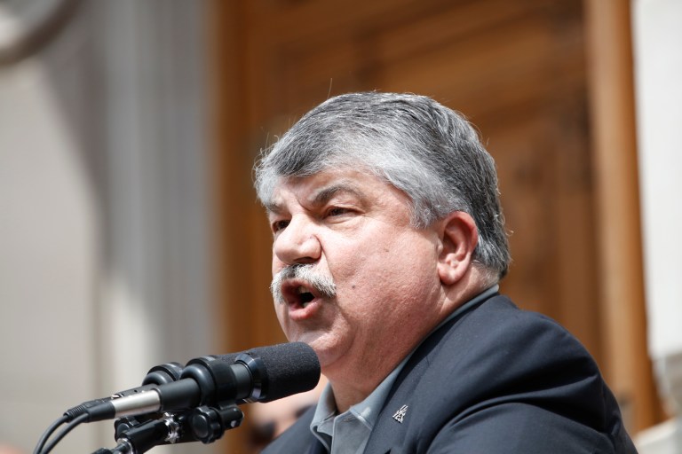 AFL-CIO chief Richard Trumka was a critic of the president-elect throughout the 2016 cycle. (AP Photo/AJ Mast)