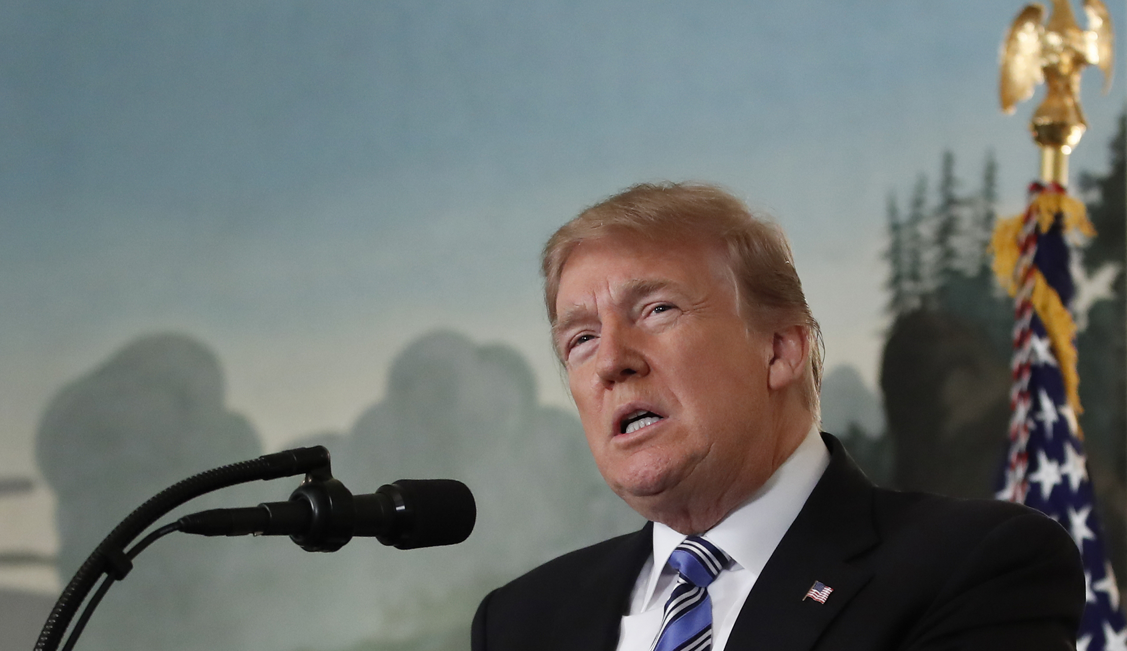 Trump says he is ‘working with Congress’ in response to Florida school shooting