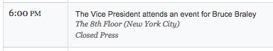 Biden Campaigns for Iowa’s Dem Senate Candidate Bruce Braley… in New York City