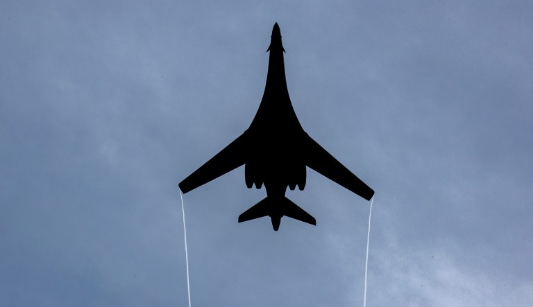 The military show-of-force flights are common on the peninsula, especially amid increasing tension over the North's race to develop nuclear missiles. (Airman 1st Class Christopher Quail/U.S. Air Force via AP)