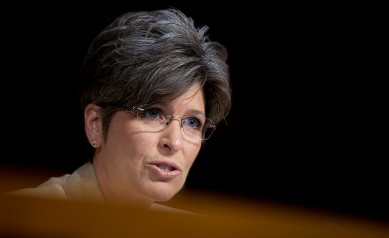 Hull's piece wasÂ an apparent rebuttal to Sen. Joni Ernst's anecdote about working at an Iowa Hardee's. [AP Photo]Â 