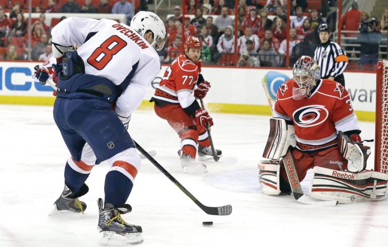 Gerry Broome/AP
Winger Alex Ovechkin has scored 16 goals in his last 14 games for the Capitals.