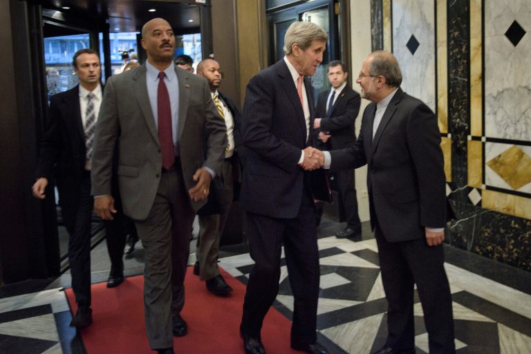 The meeting is taking place on the verge of the deals implementation day, when the U.S. will lift tens of billions of dollars of sanctions on Iran. (AP Photo)