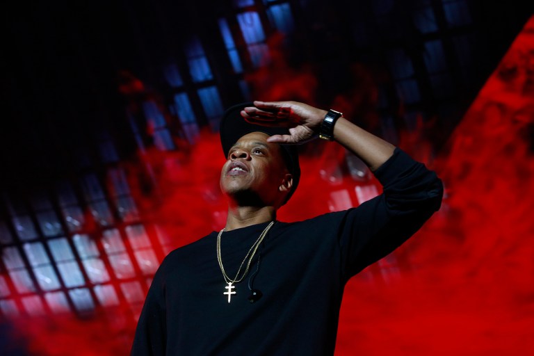 According to a Tuesday press release from the Clinton campaign, Jay Z will be joined by a number of special guests at the event in the must-win state of Ohio on Nov. 4. (Photo by Mark VonHolden/Invision for HTC/AP Images)
