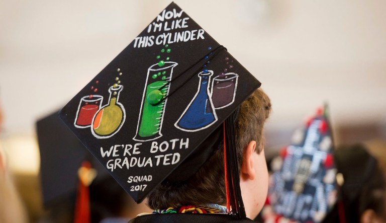 The decline in graduations reverses an upward trend in D.C., which had a graduation rate of 59 percent in 2011 when the Education Department's standard measurement was introduced. (Photo by Scott Roth/Invision/AP)