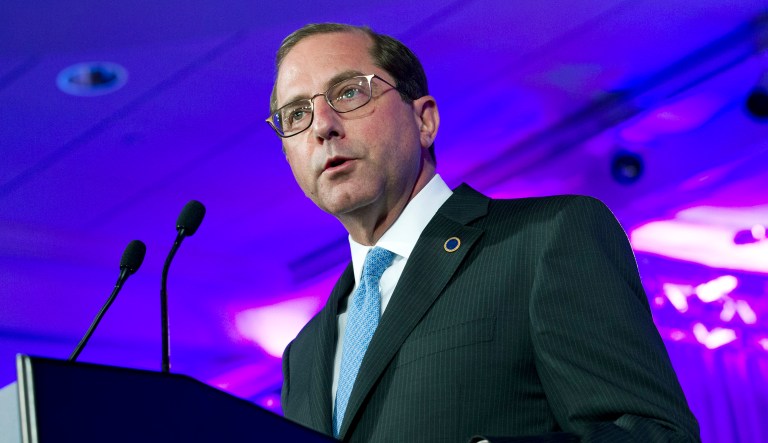 Department of Health and Human Services Secretary Alex Azar said Monday that ongoing efforts are needed to collect potentially dangerous opioids that are sitting in people's medicine cabinets. (AP Photo/Jose Luis Magana)