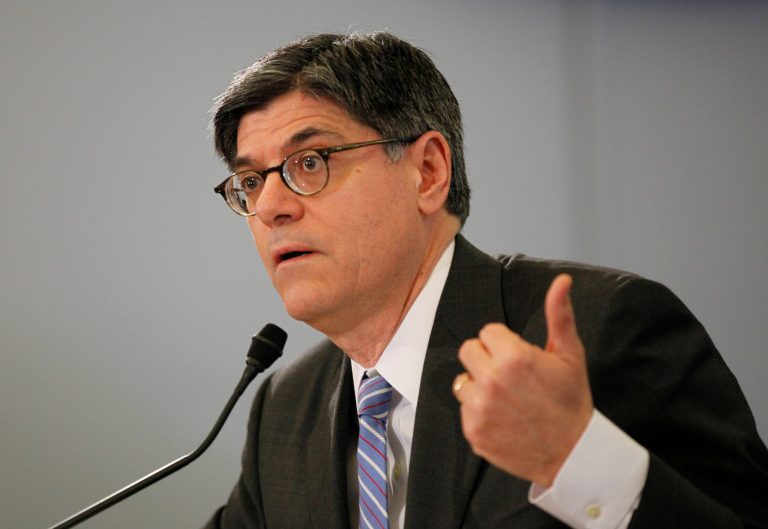 Treasury Secretary Jack Lew claimed that 