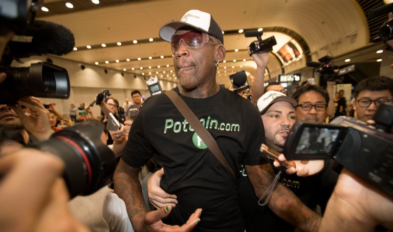 Rodman has a controversial history on the subject of Americans detained in North Korea. (AP Photo/Mark Schiefelbein)