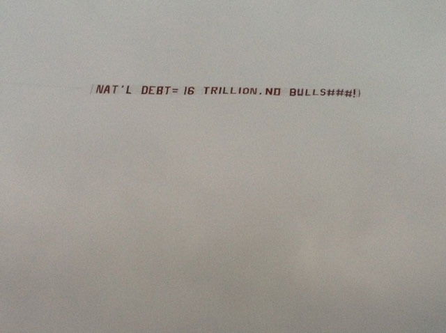 Football Flyover Banners: $16 Trillion National Debt ‘No Bulls###!’
