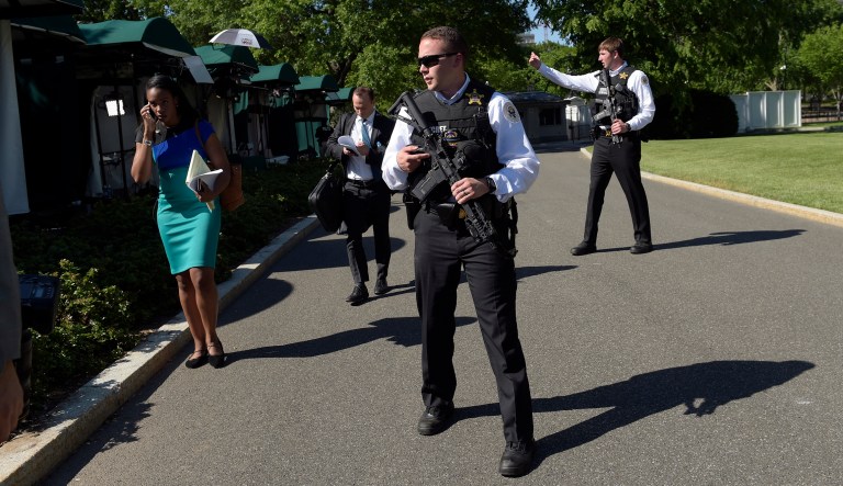 The Secret Service reported that pedestrians were being blocked from Pennsylvania Avenue while the incident was being investigated. (AP Photo/Susan Walsh)