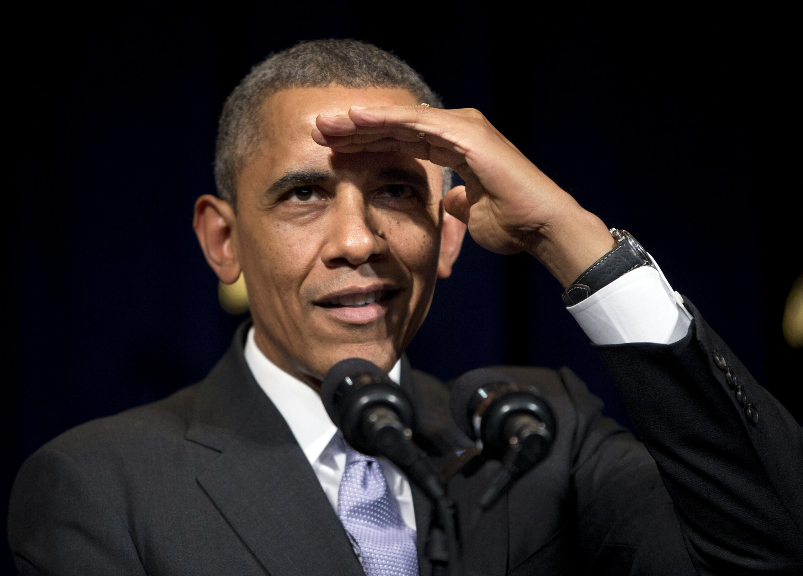 Obama heckled over ‘plan for nuclear war with Russia’