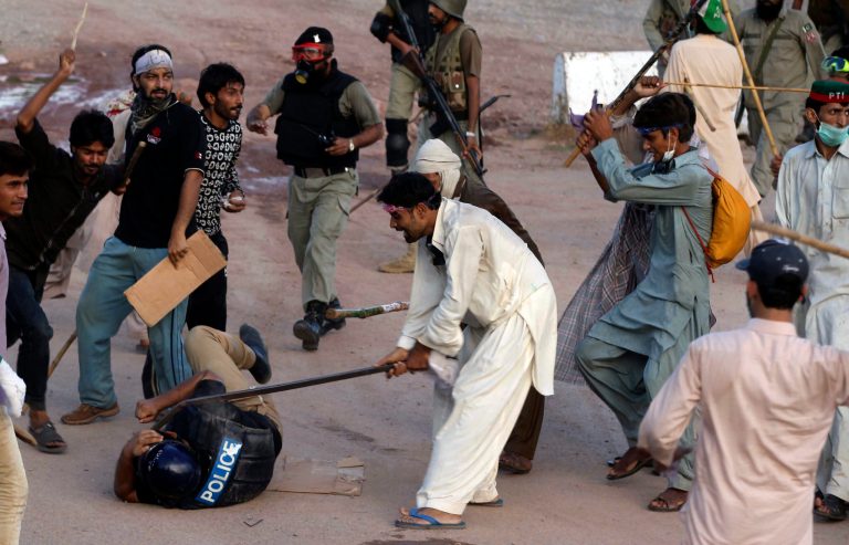 Pakistan’s premier challenged by raging protests