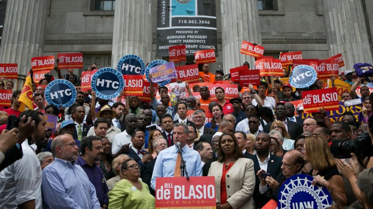 NY Times: For Bill de Blasio, contract talks offer problem