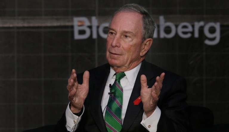 Former New York City Mayor Michael Bloomberg has been a vocal advocate of taking concrete steps to achieve the carbon emission-reducing goals set by world leaders in Paris in 2015. (AP Photo/Marco Ugarte)