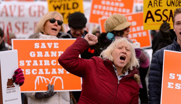 The first lawsuit was filed against Trump and Interior Secretary Ryan Zinke for Clinton's 1996 creation, the Grand Staircase-Escalante National Monument in Utah. (Trent Nelson/The Salt Lake Tribune via AP)
