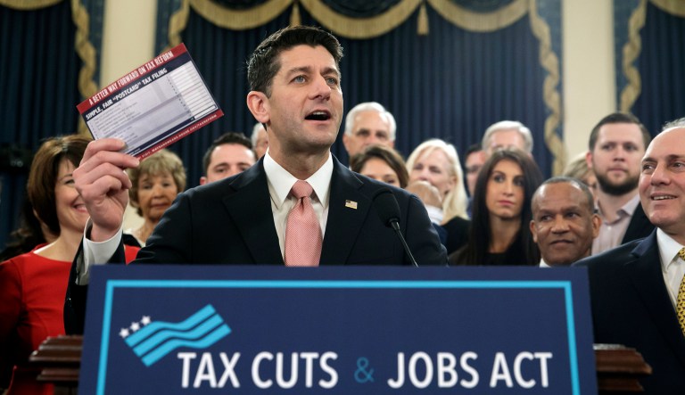 Speaker of the House Paul Ryan, R-Wis., unveiled the GOP's far-reaching tax overhaul on Nov. 2. It's the first major revamp of the tax system in three decades. (AP Photo/J. Scott Applewhite)