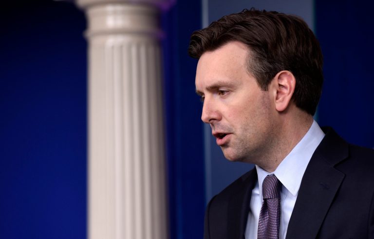White House press secretary Josh Earnest speaks during the daily briefing at the White House in Washington, Wednesday, April 8, 2015. (AP Photo/Susan Walsh)