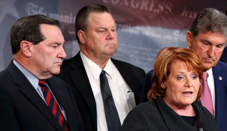 Red-state Democrats in Congress usually are some of the most bipartisan, but in the era of Trump, things have changed. (AP Photo/Jacquelyn Martin)