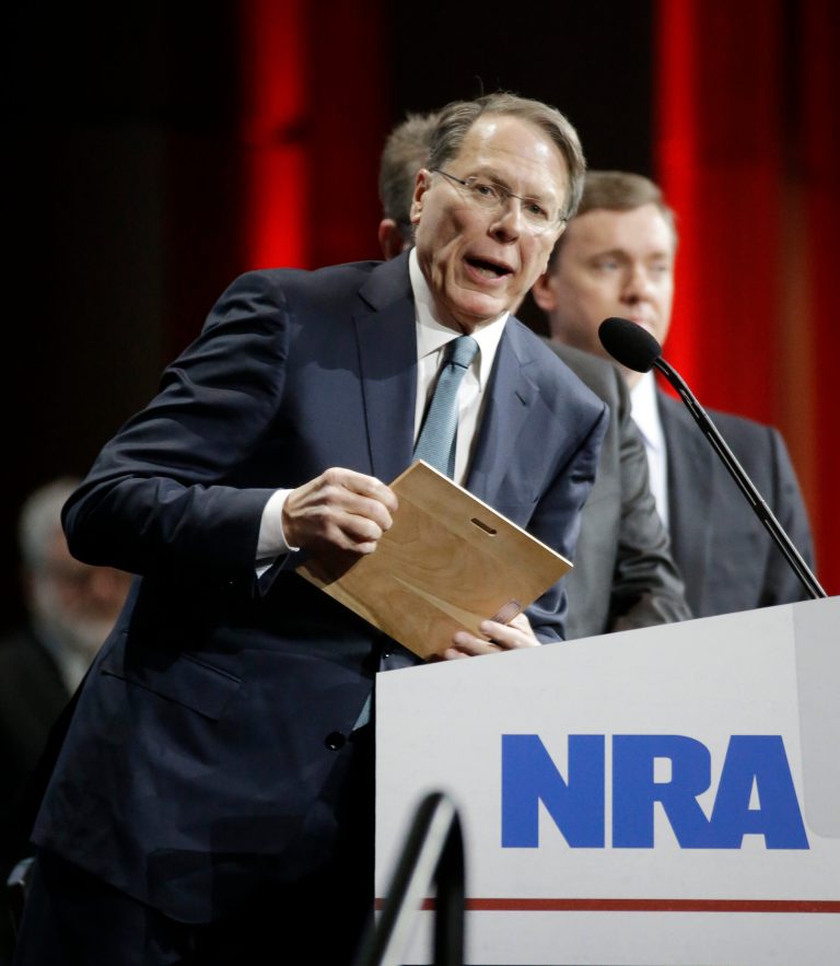Wayne LaPierre, executive vice president of the National Rifle Association, says President Obama has the laws needed to stop illegal shootings.Â (AP Photo/Mark Humphrey)