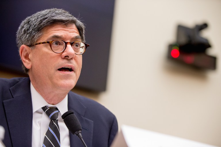 Secretary Jack Lew said Friday that the Treasury Department wasn't going to wait for the redesign of the $20 bill to put a woman on U.S. paper money, and that it made more sense to displace Alexander Hamilton by redesigning the $10 bill. (AP Photo)