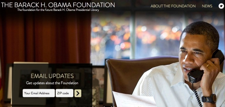 Legacy: Obama takes first step to build presidential library in Chicago