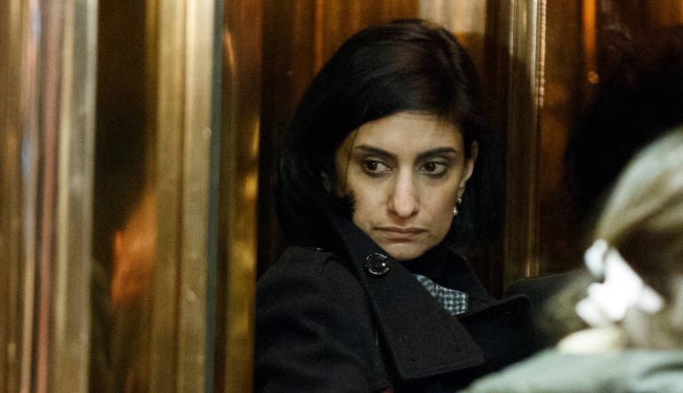 A Democratic lawmaker is requesting an investigation into Centers for Medicare and Medicaid Services Administrator Seema Verma, specifically how she handled waivers from states that had worked with her when she held a private consulting business. (AP Photo/Evan Vucci File)