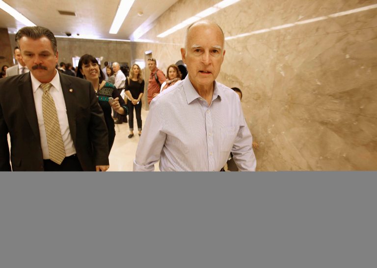 California Gov. Jerry Brown, once derided as 