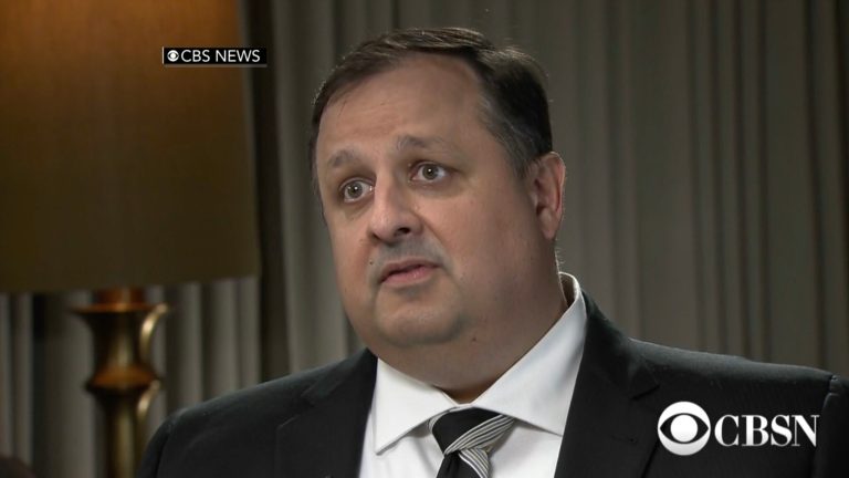 Shaub seemed to suggest that Trump should be more transparent with the public, pointing the president not releasing his tax returns. (Screengrab/CBSN)