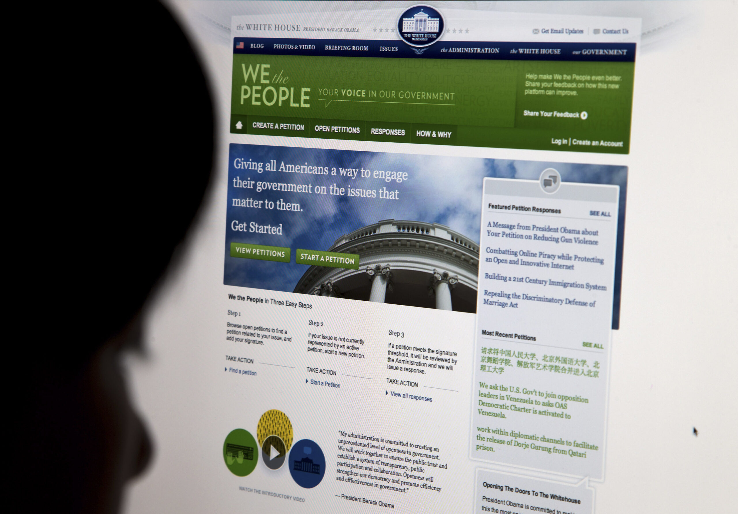 White House promises 60-day turnaround on citizen petitions