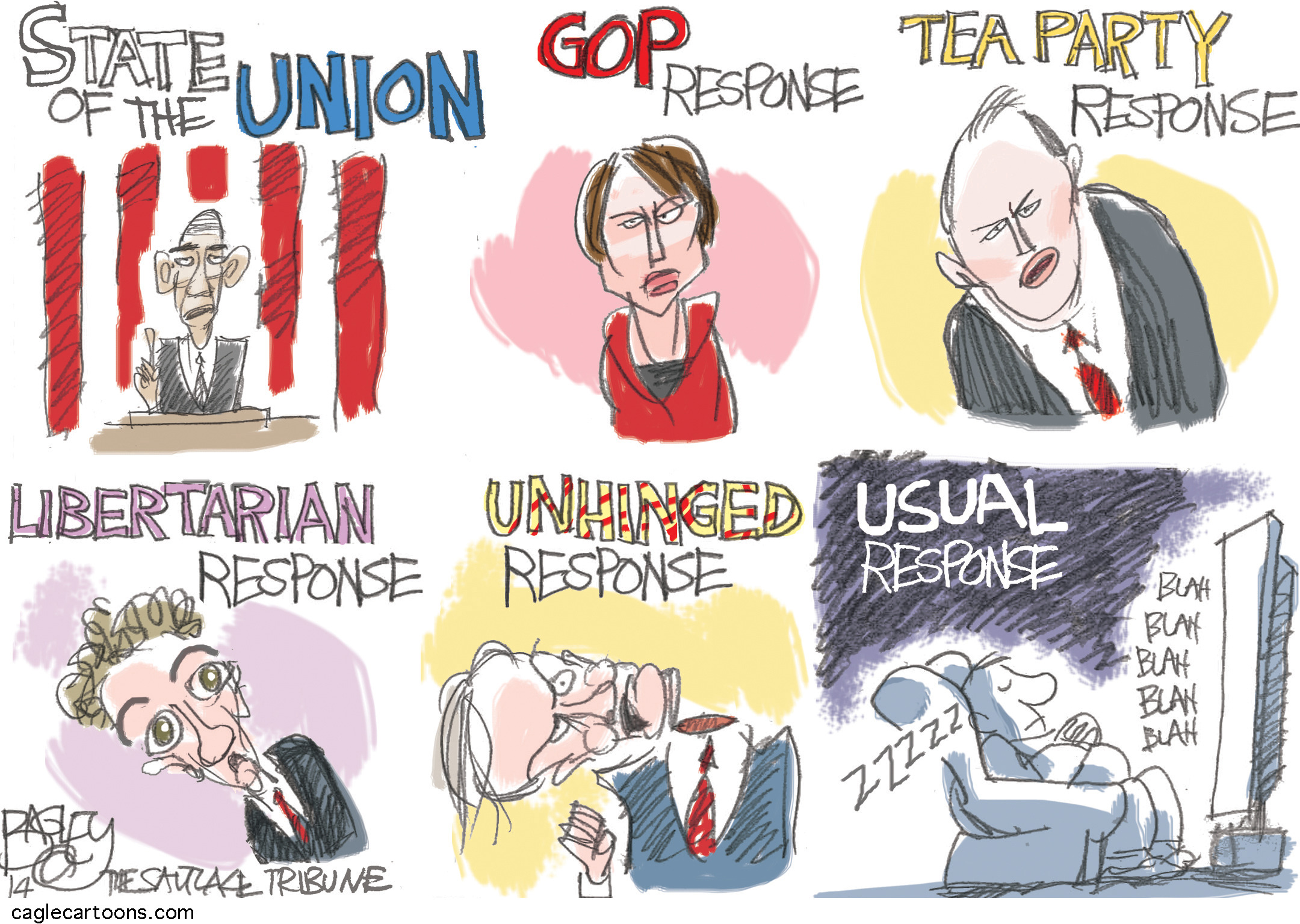 Editorial cartoons: Responses