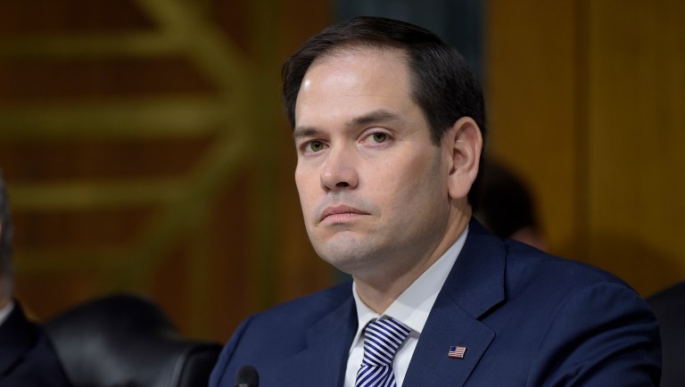 Sen. Marco Rubio said Wednesday that he wouldn't trust Russia to provide notes of the controversial meeting that took place between Russian officials and President Trump last week. (AP Photo/Susan Walsh)