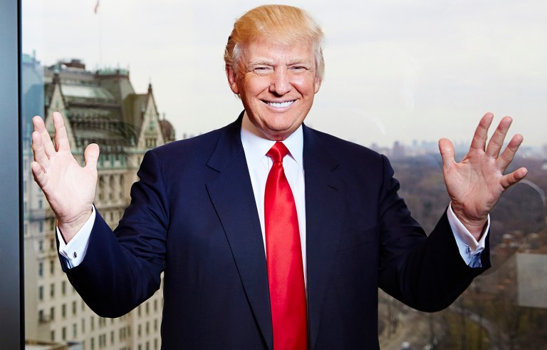 A team of wax artists visited Trump Tower in 1997, according to the Hollywood Reporter, and took measurements of Trump's hands. (Photo by Dan Hallman/Invision/AP)