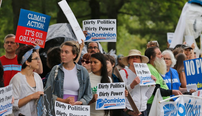 A battle between the natural gas industry and the state of New York heated up in court on Friday over what the industry argues is a misappropriation of state authority to block pipeline development. (AP Photo/Steve Helber)