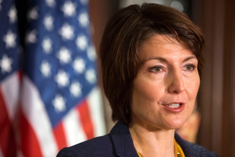FILE - In this April 16, 2013 file photo, Rep. Cathy McMorris Rodgers, R-Wash. speaks on Capitol Hill in Washington. McMorris Rodgers, the highest ranking GOP woman in Congress, will give the party's response to President Barack Obama's State of the Union address on Tuesday. (AP Photo/Jacquelyn Martin, File)