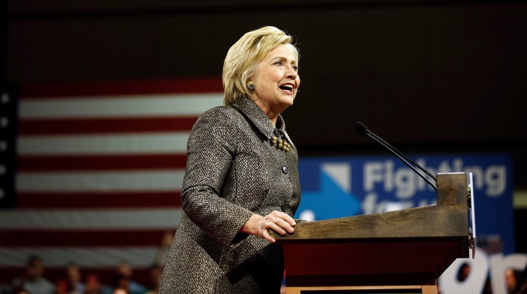 Scandal consumed Bill Clinton's presidency later in his presidency, but Hillary's presidency could start with it. (AP Photo/Matt Rourke)