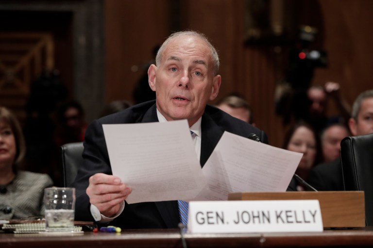 DHS secretary nominee John Kelly says he opposes 