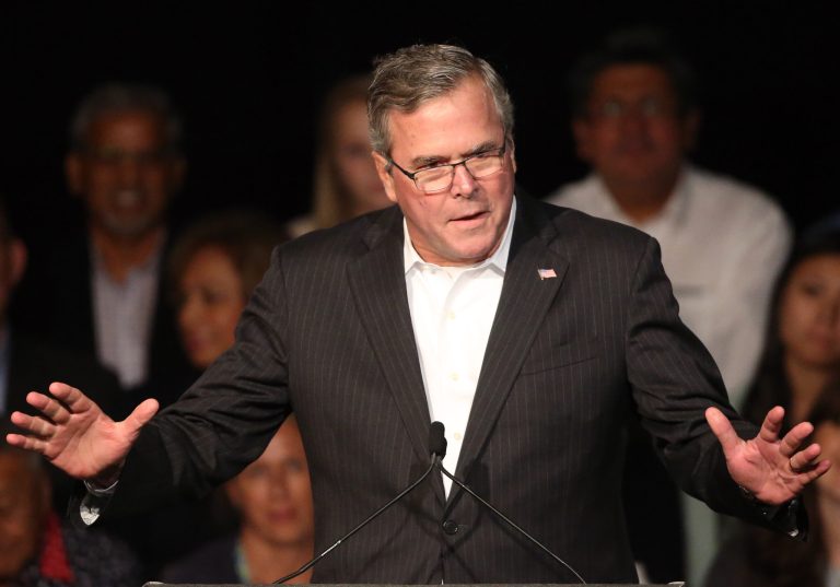 Jeb Bush is attacking recent comments made by Hillary Clinton. (AP Photo)