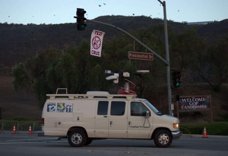 Ted Cruz Street Art Appears Outside GOP Debate Venue