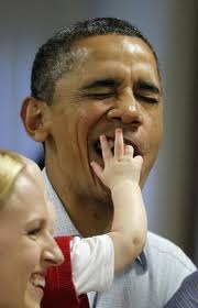 Screaming baby interrupts Obama’s Buffett speech