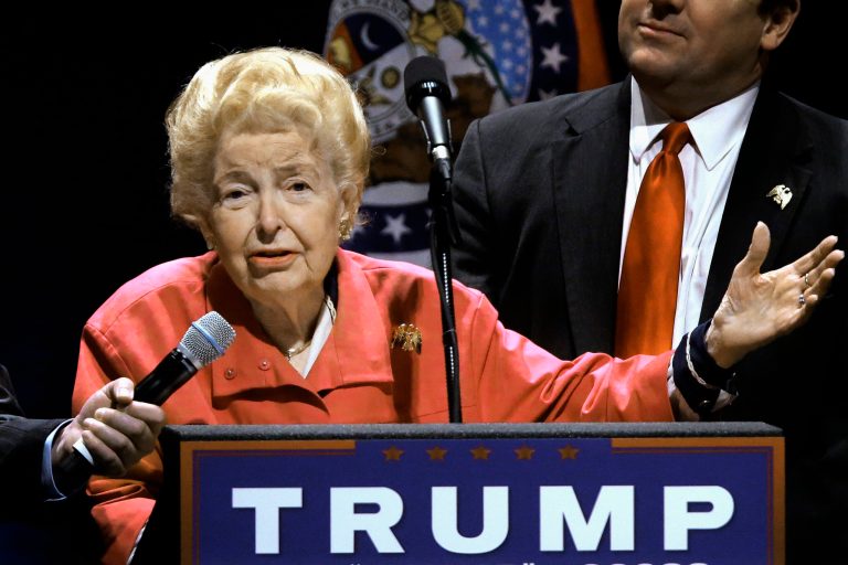 I watched my peers shout in the face of an 89-year-old Phyllis Schlafly as she entered the very lecture hall I stood in on Wednesday night. (AP Photo/Seth Perlman, file)