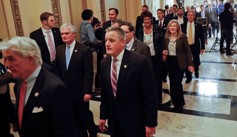 The House is expected to take up the measure that would fund the government through March 22 early next week. Lawmakers from both moderate and conservative factions said they anticipate the bill will pass despite increasing resistance to the short-term funding pattern, which has been particularly harmful to the military. (AP Photo/Pablo Martinez Monsivais)