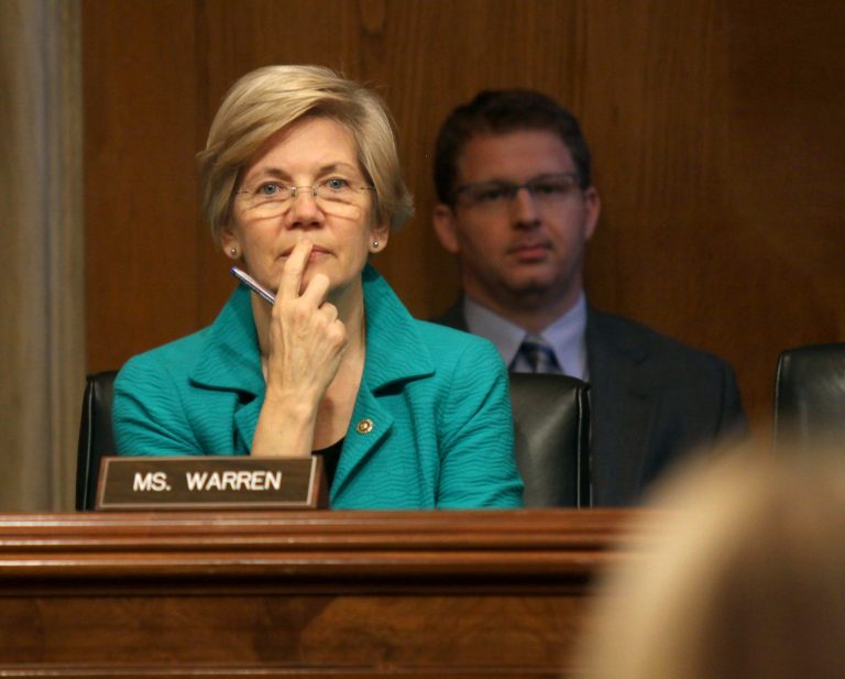 Elizabeth Warren said Wednesday morning that newly released tapes of regulators' conversations with Goldman Sachs show that the 