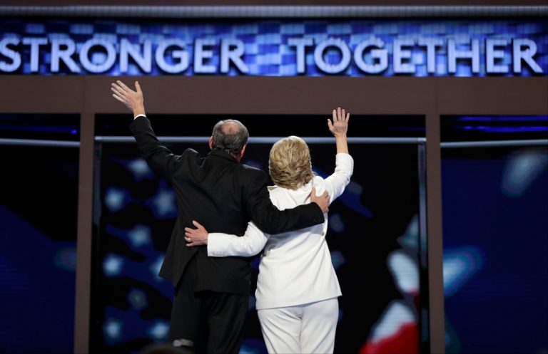 Democratic vice presidential nominee Tim Kaine told disaffected Republicans, 