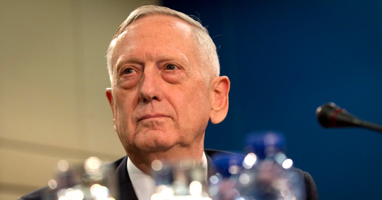 Defense Secretary Jim Mattis met with members of the House Armed Services Committee on Tuesday after the transition team did not allow him to appear before the panel ahead of his confirmation in January. (AP Photo/Virginia Mayo)