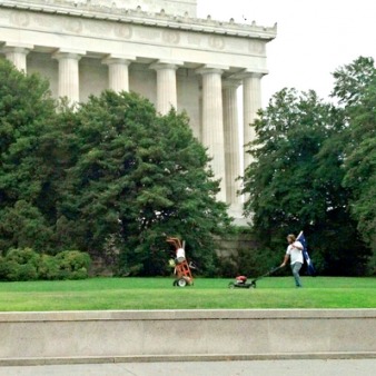 Authorities Tell Memorial Mower: Get Lost